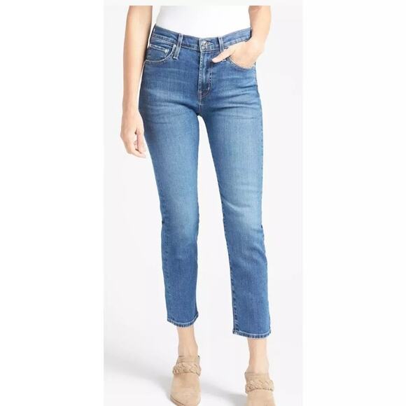 Anthropologie‎ x EDWIN NWT Elin Crop in Ambition Size 29 MSRP $178 - Picture 1 of 8